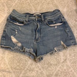 PINK short distressed shorts